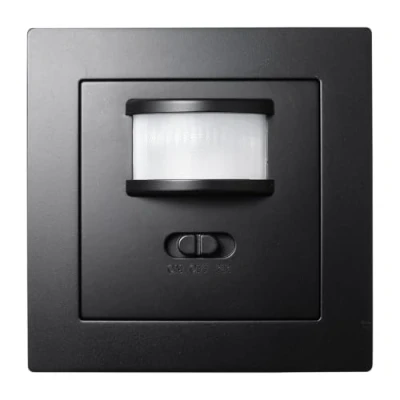 Afbeelding van IR bewegingsmelder, detectiehoek 160, maximale belasting 500W, LED geschikt, 3 draads techniek, mat zwart