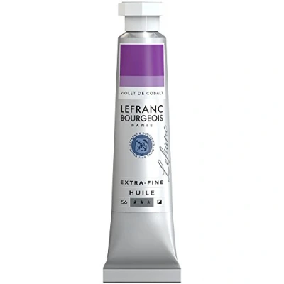 Afbeelding van Lefranc Bourgeois 404952 Extra fijne olieverf met hoogwaardige kunstenaarspigmenten, lichtecht, verouderingsbestendig 20ml Tube, Cobalt Violet