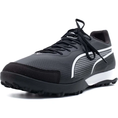 Afbeelding van Puma KING PRO TT Voetbalschoenen voor kunstgras, Heren, Maat: 44, Black/white Imitatieleer/ textiel