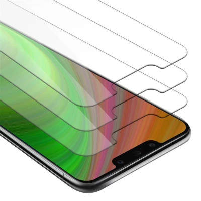 Afbeelding van Cadorabo 3x Screenprotector geschikt voor Huawei MATE 20 LITE in KRISTALHELDER Tempered Display Pantser Film