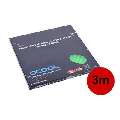 Afbeelding van Alphacool slang AlphaTube HF 13/10 (3/8&quot; ID) UV groen 3m,