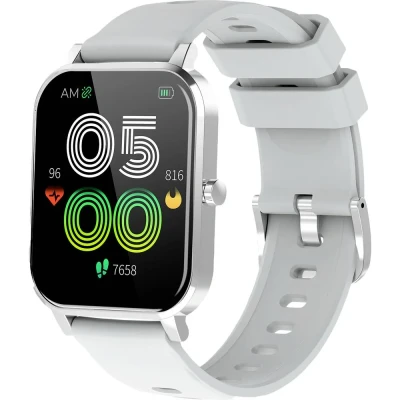Afbeelding van Denver Smartwatch Met Hartslagmeter &amp; Activiteiten Tracker Grijs Garantie: + 6 Maanden Extra Koopjedeal.nl Altijd de beste deal