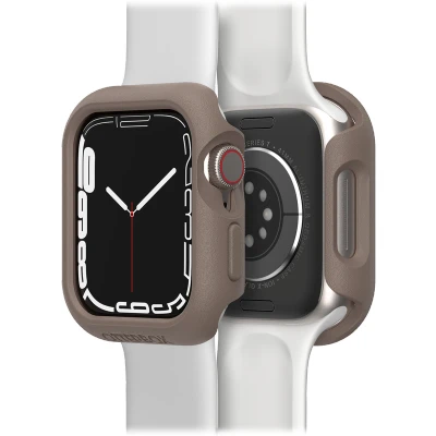 Afbeelding van OtterBox All Day Watch Bumper voor Apple Series 9/8/7 41mm, Schokbestendig, Valbestendig, Slanke beschermhoes Watch, Guards Display and Edges, Lichtbeige