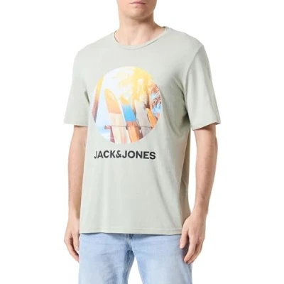Afbeelding van JACK&amp;JONES JJNAVIN TEE SS CREW NECK Heren T shirt Maat S