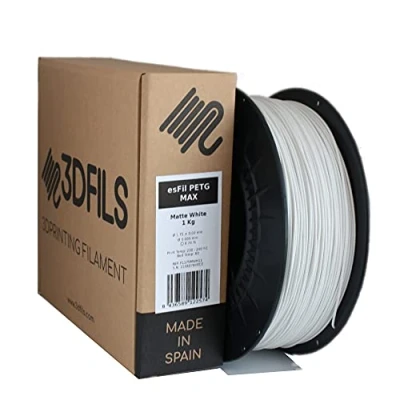 Afbeelding van 3DFILS PETG filament voor 3D printen, 1,75 mm/1 kg, mat wit