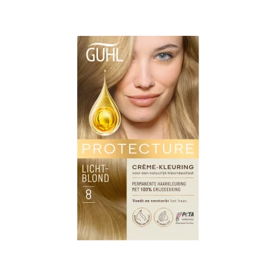 Afbeelding van Guhl Protecture Crème Kleuring 8 Lichtblond