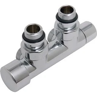 Afbeelding van DRL Ovus H blok 2 x 1/2&quot; hoh 50mm haaks, knop L. therm.voorber.