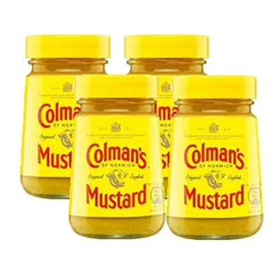 Afbeelding van Colman&#039;s Originele Engelse mosterd (4 x 170 g glazen)
