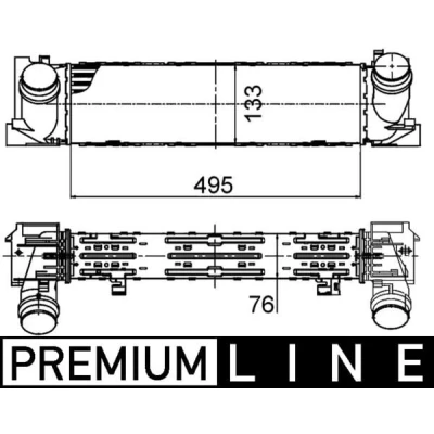Afbeelding van Mahle Original Interkoeler CI 393 000P