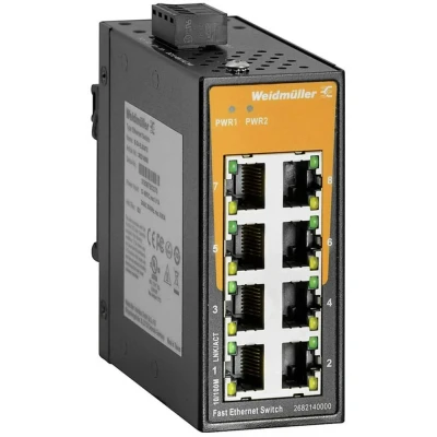 Afbeelding van Weidmüller IE SW EL08 8TX Industrial Ethernet Switch 8 poorten 10 / 100 MBit/s