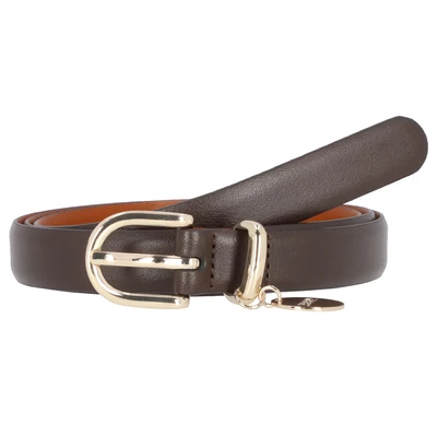 Afbeelding van JOOP! Riem kastanjebruin / mokka goud