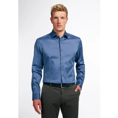 Afbeelding van Eterna Performance Shirt SLIM FIT Zakelijk overhemd, Heren, Maat: 43x67, Rauchblau