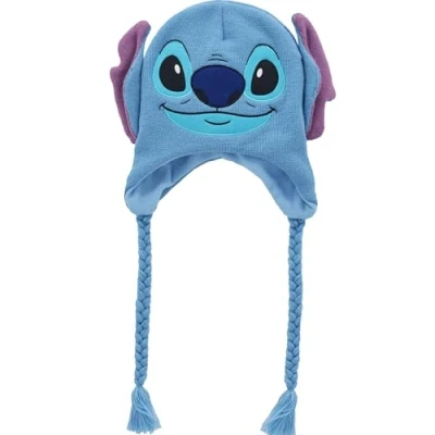 Afbeelding van Concept One Disney Lilo en Stitch Winter Beanie Muts Gebreide Kous Cap, Blauw, Eén Maat