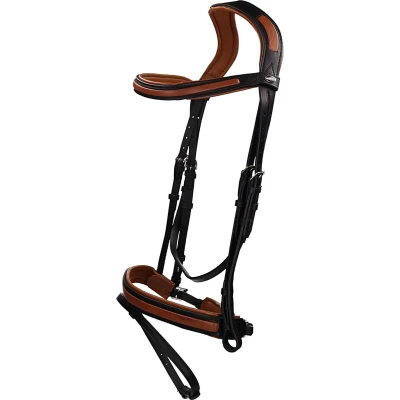 Afbeelding van Horka Hoofdstel Zwart/cognac PONY