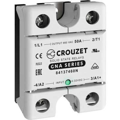Afbeelding van Crouzet Halfgeleiderrelais 84137460N 50 A Schakelspanning (max.): 660 V/AC Schakelend bij overbelasting 1 stuk(s)