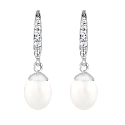 Afbeelding van Elli Classic LOOK Oorbellen, Dames, Maat: One Size, Weiß