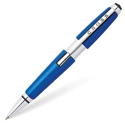 Afbeelding van Cross Edge Rollerball Gelroller, nitroblauw, metalen behuizing, opsteekbare dop, schrijfpunt &quot;fijn&quot;, navulbaar, zwarte vulling, hoogwaardige geschenkverpakking, 1 stuk (1 stuks)