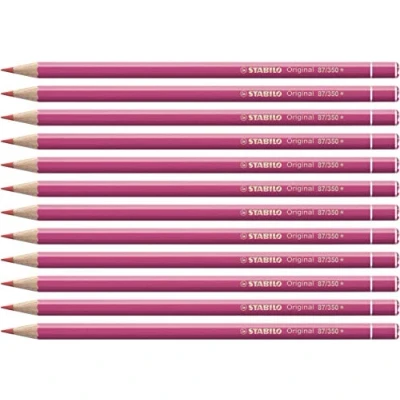 Afbeelding van Premium kleurpotlood STABILO Original 12 stuks klaprood licht