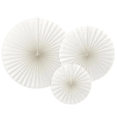 Afbeelding van Waaiers Off White 3 stuks