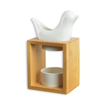 Afbeelding van Zen&#039;Arôme Geurbrander Naturéa Plumeria brander voor etherische oliën, geurende fondant, vierkante was verspreiding door zachte warmte aromatherapie decoratief en therapeutisch object