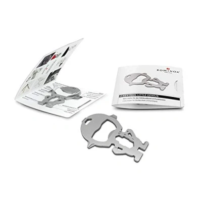 Afbeelding van Cadeauartikel: ROMINOX Key Tool // Little Genius, 13 functies, keytool sleutelhanger, roestvrij staal multitool incl. functionele beschrijving, multifunctioneel gereedschap, op reis of vakantie