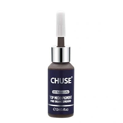Afbeelding van CHUSE T203 Medium Koffie Microblading SGS Magnetisch Make up Tattoo Permanente Schoonheidskleur Geleden, DermaTest 12 ml (0.4fl.oz)