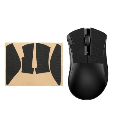 Afbeelding van kwmobile gaming Muis grip tape geschikt voor Razer DeathAdder V2 X Antislip muistape in zwart