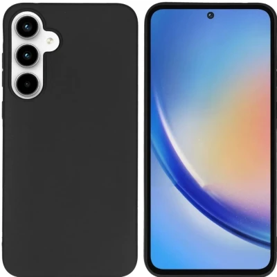 Afbeelding van Accezz Color Backcover Samsung Galaxy A35 Telefoonhoesje Zwart