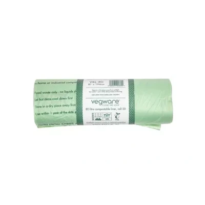 Afbeelding van Vegware VBL 80 volledig composteerbare voering, L (Pack van 240)