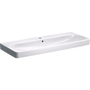 Afbeelding van Geberit Smyle meubelwastafel wit (120 x 48 cm) 1 kraangat, met