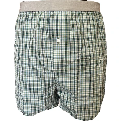 Afbeelding van Embrator mannen Boxershort Loose Fit geweven katoen blauw/lime/grijs 3XL