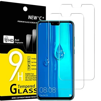 Afbeelding van NEW&#039;C 2 Stuks, Screenprotector voor Huawei Y9 2019, Enjoy 9 Plus, Gehard Glass Schermbeschermer Film 0.33 mm ultra transparant, resistent