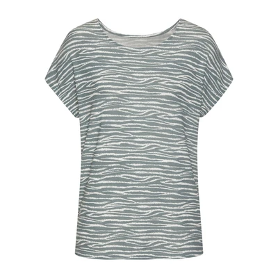 Afbeelding van NU 20% KORTING: Lascana Shirt Met korte mouwen modieus zebra patroon