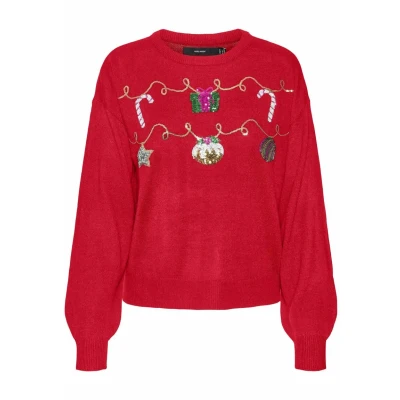 Afbeelding van Vero Moda Trui, Dames, Maat: XS, Chinese red