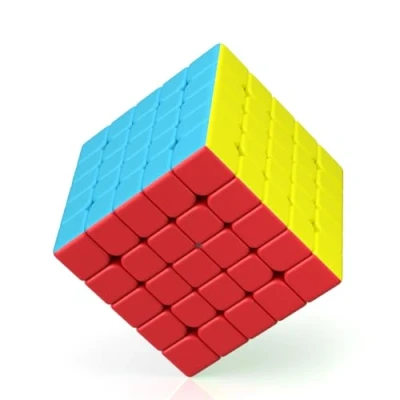 Afbeelding van ROXENDA Speed Cube 5x5 Magische Kubus Stickerloos Professioneel &amp; Solide Duurzaam, Draait Sneller dan het Origineel (5x5x5)