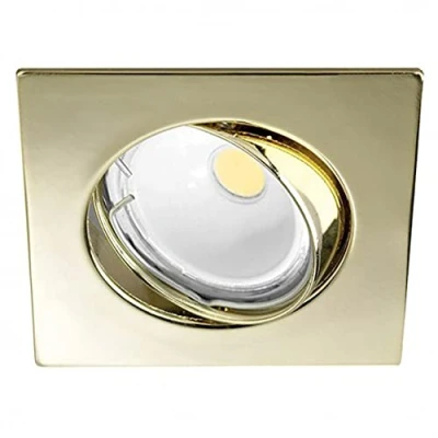 Afbeelding van wonderlamp W E000013 Basic inbouwspot vierkant goud [energie efficiëntieklasse A]