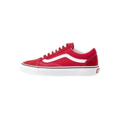 Afbeelding van Vans OLD Skool Sneakers laag, Maat: 40, Racing red/true white Leer en textiel