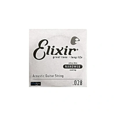 Afbeelding van Elixir® Strings 80/20 bronzen losse snaar voor akoestische gitaar met NANOWEB® Coating (.028)