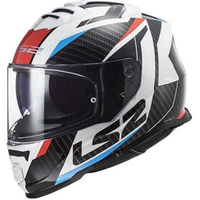 Afbeelding van LS2 FF800 Storm II Racer Helm, wit rood blauw, afmeting 3XL voor man