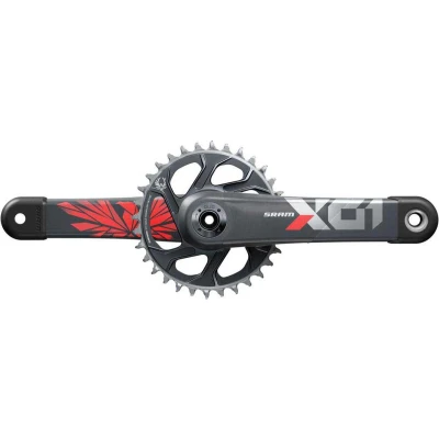 Afbeelding van Sram JG.BIE/PLA.SRAM X01 Eagle Dub DM 175 32D Carbarb.rood accessoire, volwassenen, uniseks, meerkleurig (meerkleurig), eenheidsmaat