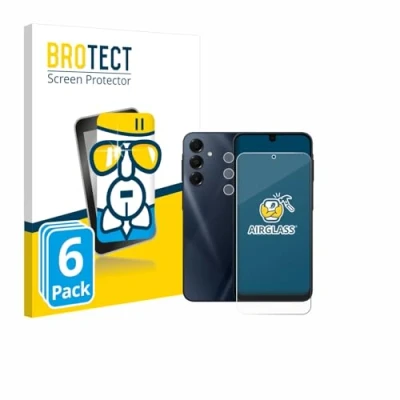 Afbeelding van BROTECT Screenprotector voor Samsung Galaxy A16 5G (Voor+Camera) Folie Beschermfolie Beschermglas transparant (6 Stuks)