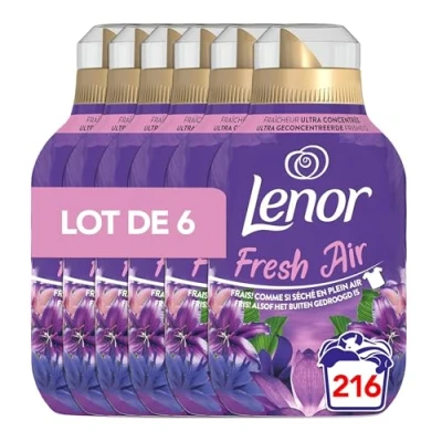Afbeelding van 6x Lenor Wasverzachter Fresh Air Maneschijn 36 Wasbeurten 504 ml