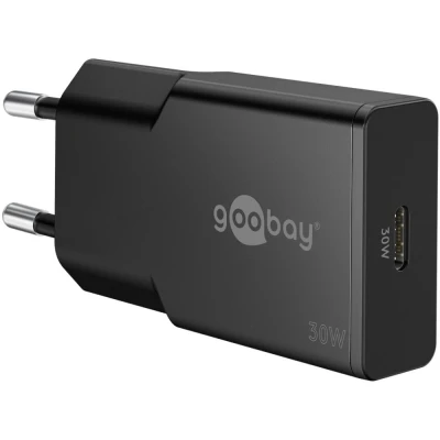 Afbeelding van Goobay USB C™ PD GaN Fast Charger Slim (30 W) white