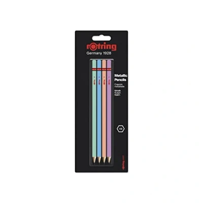 Afbeelding van rOtring Metallic Potloden HB 4 stuks