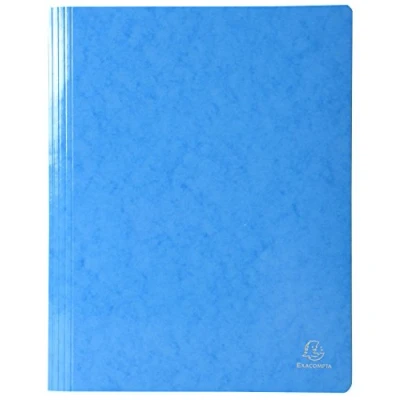 Afbeelding van Exacompta ref. 380806B Doos van 25 gelamineerde glanskartonnen snelhechtmappen Iderama® 355 g/m² FSC® gecertificeerd Afmetingen: 24 x 32 cm voor A4 documenten kleur lichtblauw