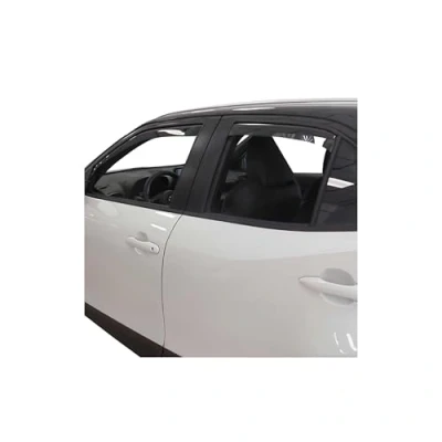 Afbeelding van Winddeflector, regendeflector, compatibel met Toyota Yaris Cross 2022 2024, donker acryl, 4 stuks