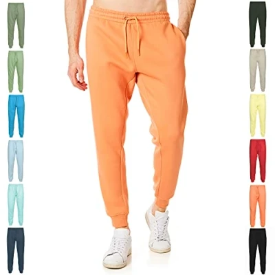 Afbeelding van Ript Essentials by Performance RCPNT764 Mens Soft Touch Loungewear Joggers Joggingbroek, Oranje, Groot