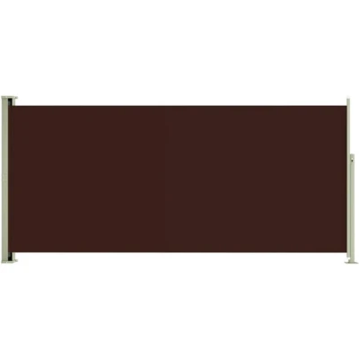 Afbeelding van vidaXL Tuinscherm uittrekbaar 140x300 cm bruin