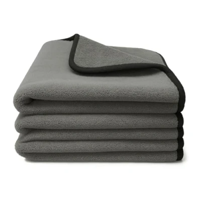 Afbeelding van Kemes Droogdoek auto microvezeldoeken 3 stuks 600 g/m² 4 voudig absorberende polijstdoek autowas autoverzorging en huishouden microvezeldoek om te polijsten 30 x cm