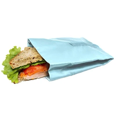 Afbeelding van NERTHUS FIH 739 Sandwichzak, herbruikbaar, pastelblauw, milieuvriendelijk, aanpasbaar, gemakkelijk te reinigen en machinewasbaar, 10,5 x 14 18,5 cm